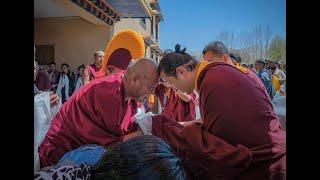 H.H The 43rd Sakya & H.E Khondung Siddhant Vajra Rinpoche and Dagmo Sonam Palkyi at Lekshey Choeling