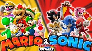 MARIO TEAM  VS ​ SONIC TEAM FITNESS RACE | Brain Break