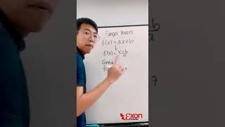 RUMUS CEPAT FUNGSI INVERS f(x) = ax + b (30 detik aja selesai)