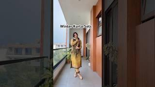 5 Woollen kurta sets #kurtihaul #woollenkurta #kurtihaul #anudahiya #winterfashion #amazonhaul