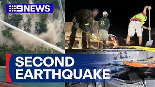 Vanuatu rocked by second earthquake | 9 News Australia