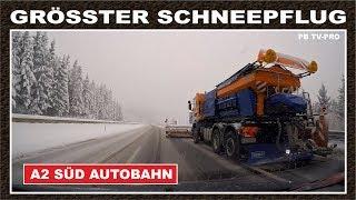 Winterdienst A2 / Größter Schneepflug