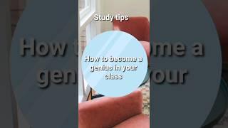 How to become a genius in your class #study #studyingtips #studytips #genius #becomeagenius