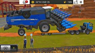 Fs 18 Multiplayer Gameplay ! Fs18 New Biggest Corn Harvester | Farming Simulator 18 Timelapse #fs18