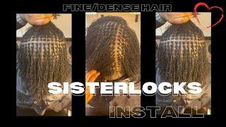 Sisterlocks Installation on Fine/Dense Hair | Heavens Take