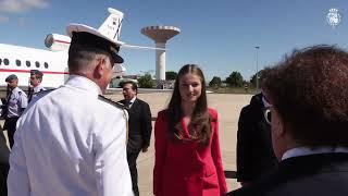 Llegada de Su Alteza Real la Princesa de Asturias al Aeropuerto de Lisboa