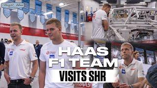 HAAS F1 TEAM VISITS NASCAR SHOP | Stewart-Haas Racing | Haas F1 Team