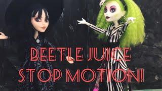 Beetlejuice stop motion with mh skullector dolls!!