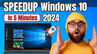 How to SPEEDUP Windows 10 PC/Laptop  In 5 Minutes (2024)