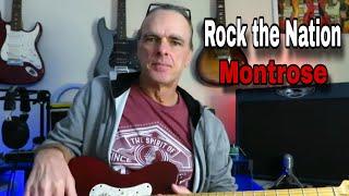 How to Play ROCK THE NATION - Montrose.  Guitar Lesson.