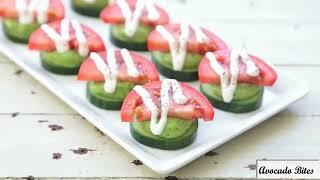 Avocado Basil Cucumber Bites