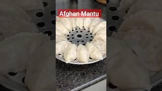 Afghan Mantu Recipe || Uzbeki Dumpling Food #dumplings #mantis #mantu #afghanistan  #shorts