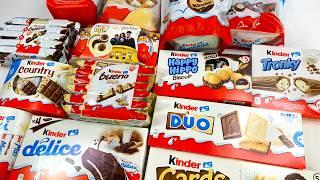 All Kinder Chocolates, Biscuits, Snacks, and Cookies Unboxing