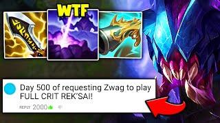 A YouTube comment begged me to play crit Rek'Sai for 500 Days... so I finally tried it