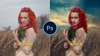 Photoshop cc Tutorial: Cinematic Color Tone | Cinematic Color Tone Photoshop Effect Tutorial