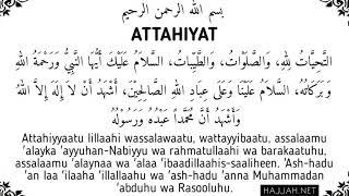 Learn Full Attahiyat Lillahi Wa Salawatu (Tashahhud)  Easy Memorization 50×