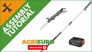 GARDENA HighCut 250/18V Battery-Powered Pruning Shears on Extension Pole - Assembly Tutorial Video