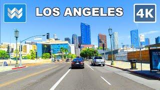 [4K] Driving entire Wilshire Blvd from Santa Monica to Downtown Los Angeles in California