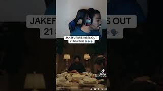 JAKEFUTURE VIBING TO 21SAVAGE #jakefuture #funny