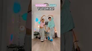 SHIMMER & SHINE DANCE TUTORIAL! 🩷🩵 ( FOLLOW ALONG! ) - CadelandMia #tutorial #cute #dance #viral