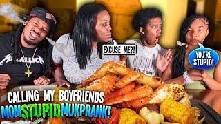 CALLING MY BOYFRIENDS MOM STUPID MUKPRANK TO SEE HOW SHE REACTS  (DISRESPECTFUL PRANK)