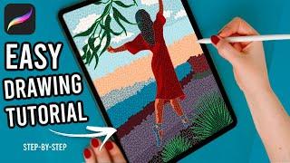 Mosaic Drawing in Procreate // Turn Any Photo Into Mosaic Art