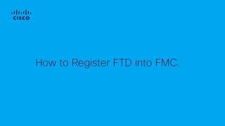 Firepower - How to Register FTD into FMC