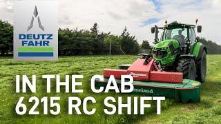 In a Deutz-Fahr cab with Kverneland Mowers