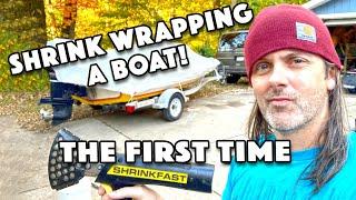 SHRINK WRAPPING a Boat for the FIRST TIME EVER!