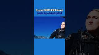 Sergeant SHUTS DOWN Corrupt Female Cop – Instant Justice! First Amendment Audit
