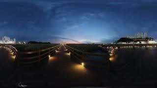 360 VR Sunset in Dadaenakjo Korea (부산 다대포 해넘이)