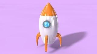 3D  ROCKET  -   Cinema 4D Tutorial