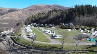 Invercoe Caravan Camping Site Glencoe Aerial