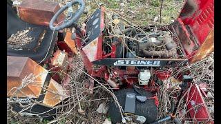 SAVING A STEINER 430 4X4 TRACTOR (VENTRAC) FROM THE WEEDS OF A JUNKYARD...WILL IT RUN??