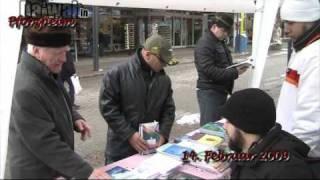 Islam-Infostand in Pforzheim mit Pierre Vogel 1/2