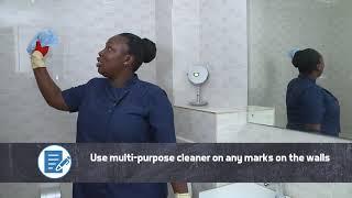 Housekeeping - Level 3 - Cleaning of the bathroom and mop & vacuum the guest room