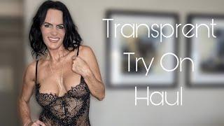 4K Transparent Dresses Try On Haul | Ainsley Adams