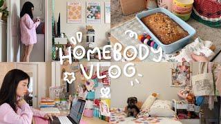 day in my life ep. 17: productive vlog, online school, cleaning, baking, dog mom, + visiting parents