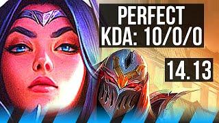 IRELIA vs ZED (MID) | 10/0/0, 10 solo kills, 71% winrate, Legendary | EUNE Diamond | 14.13