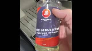 Using Phoenix E.O.D. The Kraken all-purpose cleaner on WeatherTech floor mats. Dirt? Killed it!!