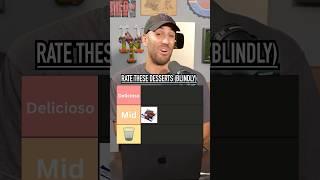 Rate These DESSERTS Blindly! How’d He Do? #shorts #rate #food #dessert #delicious #blind
