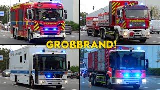 [GROßBRAND in CHEMIEWERK!] - HALLE in VOLLBRAND - WERKFEUERWEHR, HFS, LANUV & MEHR! | LEVERKUSEN!