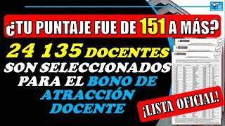 24 135 DOCENTES RECIÉN NOMBRADOS RECIBIRÁN EL BONO DE 18 MIL SOLES | LISTA OFICIAL ACTUAL DE MINEDU!