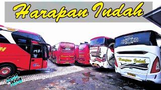 GEREBEK MABES BUS HARAPAN INDAH ⁉️ CHASIS PREMIUM RUSAK DI SINI JADI MESS KARYAWAN 