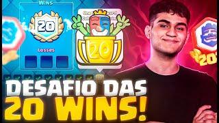 VENCENDO O DESAFIO DAS 20 VITORIAS DA CRL! (20-0 HOJE?)- CLASH ROYALE AO VIVO