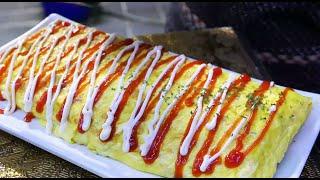 만원짜리 왕 치즈계란말이 / 개동포차,부천 / Big Rolled Omelette / Korean street food