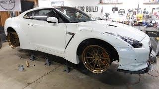 Installing Liberty Walk Wide Body Kit on the GTR