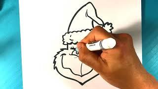 EASY How to Draw the GRINCH