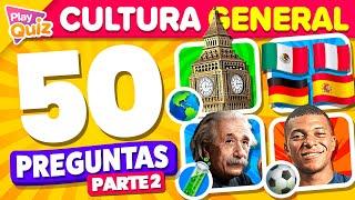 ¿Cuánto Sabes?  50 Preguntas de Cultura general  Play Quiz de Cultura | Preguntas y Respuestas