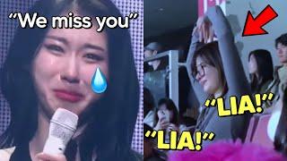 Itzy getting EMOTIONAL when Lia made an appearance during the concert
